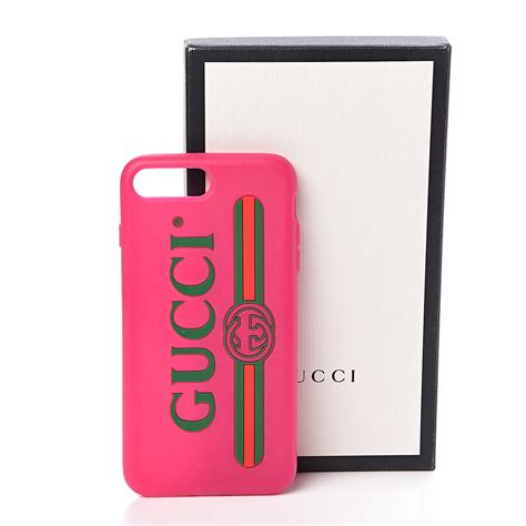 gucci print iphone case 7 plus pink rubber|GUCCI Logo.